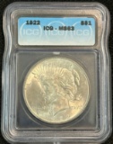 1922 Peace Silver Dollar - MS63 by ICG