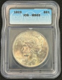 1923 Peace Silver Dollar - MS63 by ICG