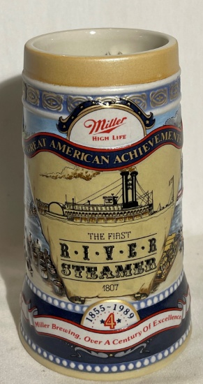 MILLER HIGH LIFE "GREAT AMERICAN ACHIEVEMENTS" COLLECTOR STEIN