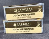 (2) Federal Power Shok .30-06 Sprg 150gr SP