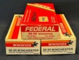 (3) Boxes of 30-30 Winchester -- 58 total rounds