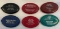 LOT OF (6) ADVERTISING POCKET COIN HOLDERS