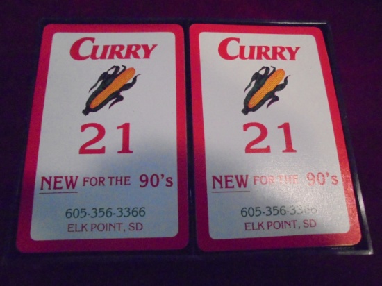 DOUBLE DECK OF ADVERTISING PLAYING CARDS "CURRY SEED CORN"