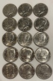 1971 KENNEDY HALF DOLLARS - 15 COINS