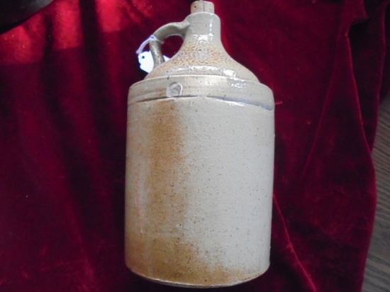 OLD SMALL STONEWARE JUG WITH "C" STAMP ON THE SIDE