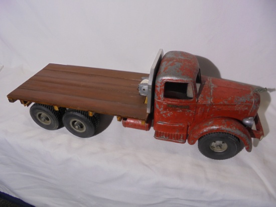 OLD SMITH-MILLER TOY FLATBED TRUCK-NICE ORIGINAL