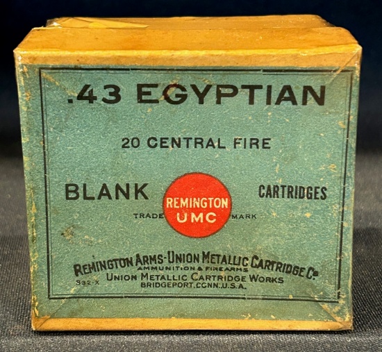 Remington UMC .43 Egyptian Blank Cartridges - Empty Box