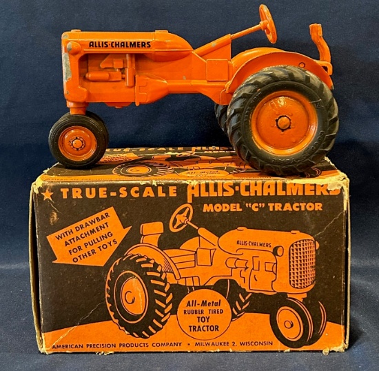 ALLIS-CHALMERS MODEL "C" TRACTOR WITH BOX