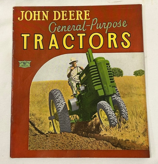 1938 JOHN DEERE GENERAL PURPOSE TRACTORS SALES BROCHURE
