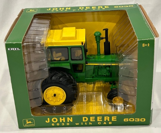 ERTL 1/16 - JOHN DEERE 6030 TRACTOR W/ CAB - 2004 PLOW CITY FARM TOY SHOW