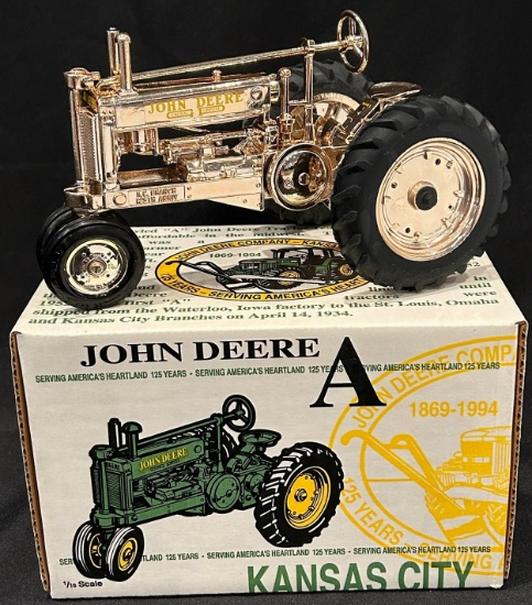 GOLD! - JOHN DEERE A TRACTOR - 125TH ANNIVERSARY KANSAS CITY BRANCH