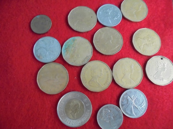 BAG OF COINS FROM CANADA