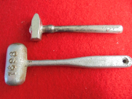 TWO OLD IRON HAMMERS