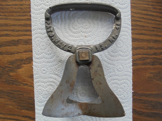 OLD FOOD CHOPPING KITCHEN TOOL - 1893 PAT. DATE