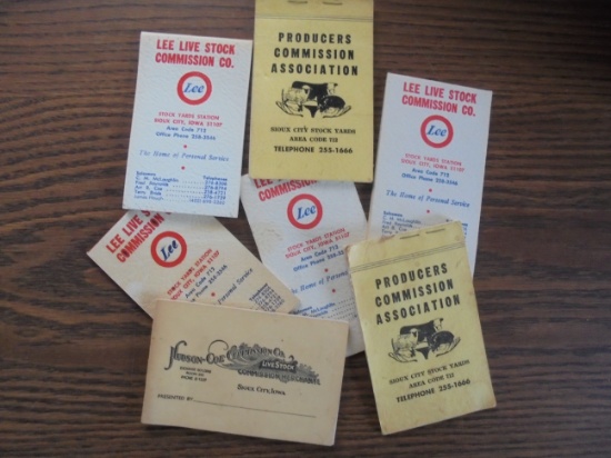 (7) OLD STOCK YARD COMM. ADVERTISING POCKET NOTE BOOKS