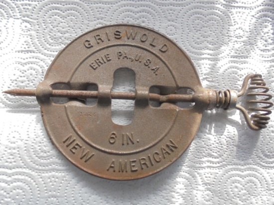 NEW OLD STOCK "GRISWOLD" DAMPER-8 INCH SIZE