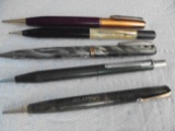 (5) OLD MECHANICAL PENCILS THAT INCLUDE PARKER AND PARKERETTE