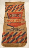 NORCO HOG FEED - NORFOLK FEED MILLS CO. - ADVERTISING SACK