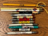 GROUP OF (12) ADVERTISING PENCILS