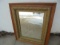 ANTIQUE OAK FRAME WITH MIRROR-QUITE NICE