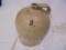 OLD TWO GALLON STONEWARE JUG WITH SALT GLAZE AND TURKEY DROPS-NICE