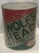 WOLF'S HEAD MOTOR OIL - ADVERTISING TIN - LARGER SIZED