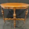 WOODEN PARLOR TABLE - OVAL TOP ** NO SHIPPING **