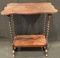 WOODEN 2-TIER SIDE TABLE