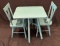 CHILD'S TABLE AND CHAIR SET - TEAL BLUE COLOR -- ** NO SHIPPING **