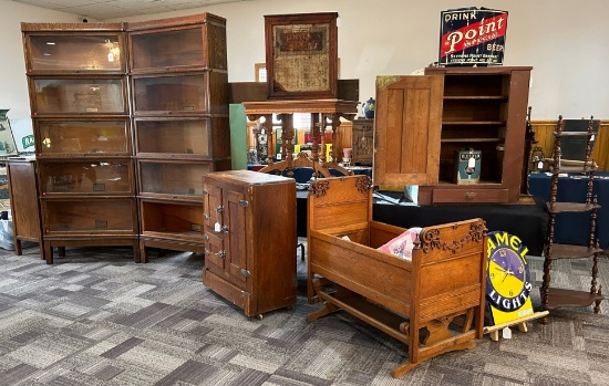 ESTATE ANTIQUES, FURNITURE & ADVERTISING AUCTION