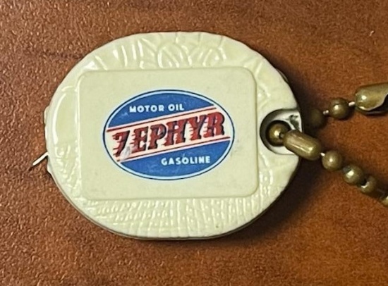 "ZEPHYR" MOTOR OIL & GASOLINE - ADVERTISING TAPE MEASURE