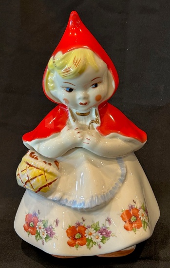 LITTLE RED RIDING HOOD COOKIE JAR