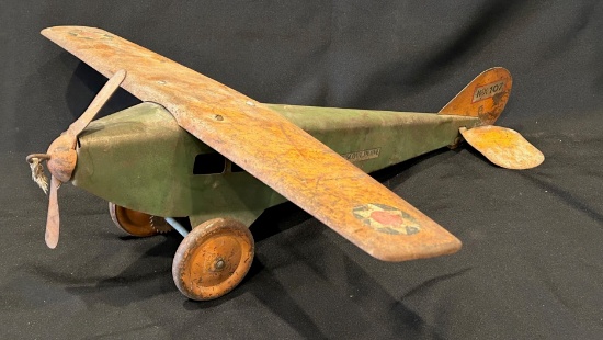 EARLY "STEELCRAFT" PRESSED STEEL "ARMY SCOUT PLANE" AIRPLANE