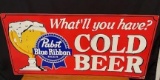PABST BLUE RIBBON BEER - ADVERTISING SIGN