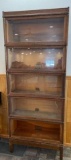 GLOBE WERNICKE CO. - 5 SECTION STACKABLE LAWYERS BOOKCASE ** NO SHIPPING **