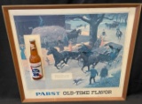 PABST OLD-TIME FLAVOR ADVERTISING SIGN  ** NO SHIPPING **