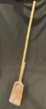PRIMITIVE WOOD SHOVEL WITH BAMBOO HANDLE