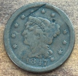 1847 UNITED STATES BRAIDED HAIR LARGE CENT