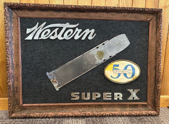 Western Super X Framed Cartridge Store Display
