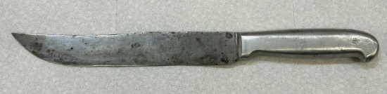 F.J.R. Clarkson, Nebr. "Richtig" Aluminum Handled Knife - 11.75 Inch Overall Length