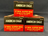 (3) American Eagle .17 Win Super Mag