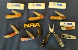 Lot of (9) NRA Pocket Knives
