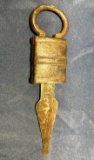 Unusual Antique Paddle Lock