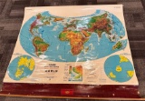 Cram Astro-Vue Series World Map--NO SHIPPING