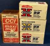 (4) Boxes of .22 Mag