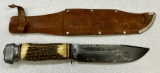 Edge Brand #488 Solingen Germany Fixed Blade Knife with Sheath