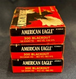 (3) Boxes of American Eagle 300 Blackout