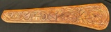Tooled Leather Gun Scabbard
