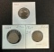 (3) 1864 United States Two Cent Pieces