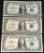 (3) 1935-D $1 Silver Certificates - Crisp Near Uncirculated
